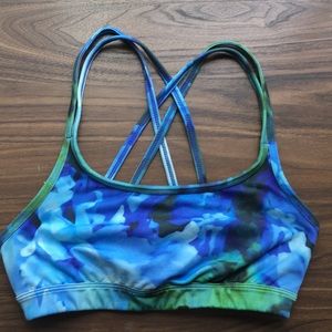 Floral print Athleta sports bra
